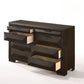 Contemporary Espresso Rubber Wood 8 Drawer Dresser 59" - Revel Sofa 