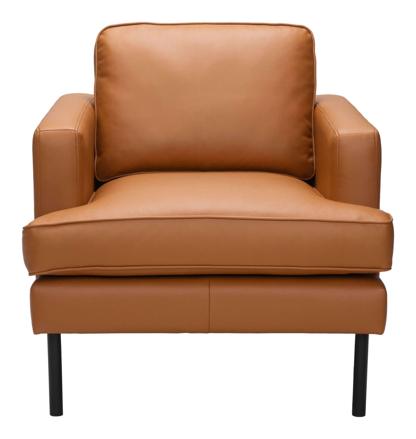 Decade MCM Faux Leather Accent Lounge Chair - Revel Sofa 