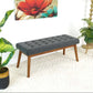 Delilah MCM Tufted Upholstered Fabric Bench - Revel Sofa 