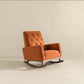 Demetrius Solid Wood Frame Upholstered Rocking Chair - Revel Sofa 