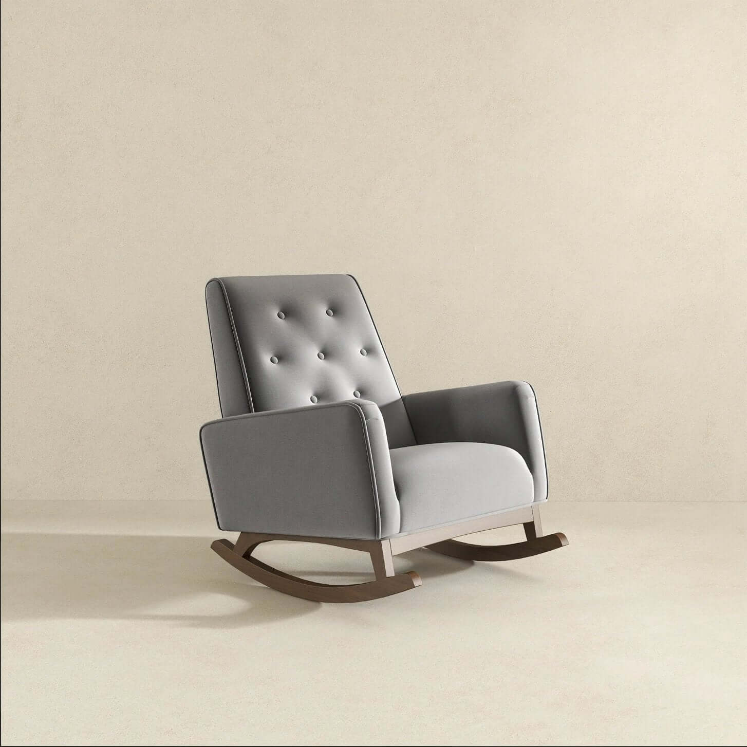 Demetrius Solid Wood Frame Upholstered Rocking Chair - Revel Sofa 
