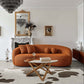 Drake Japandi Curvy Modern Minimalist Boucle Sofa Couch 89" - Revel Sofa 