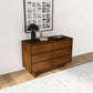 Dubrovnik MCM Style Walnut Dresser With 6 Drawers (47") - Revel Sofa 