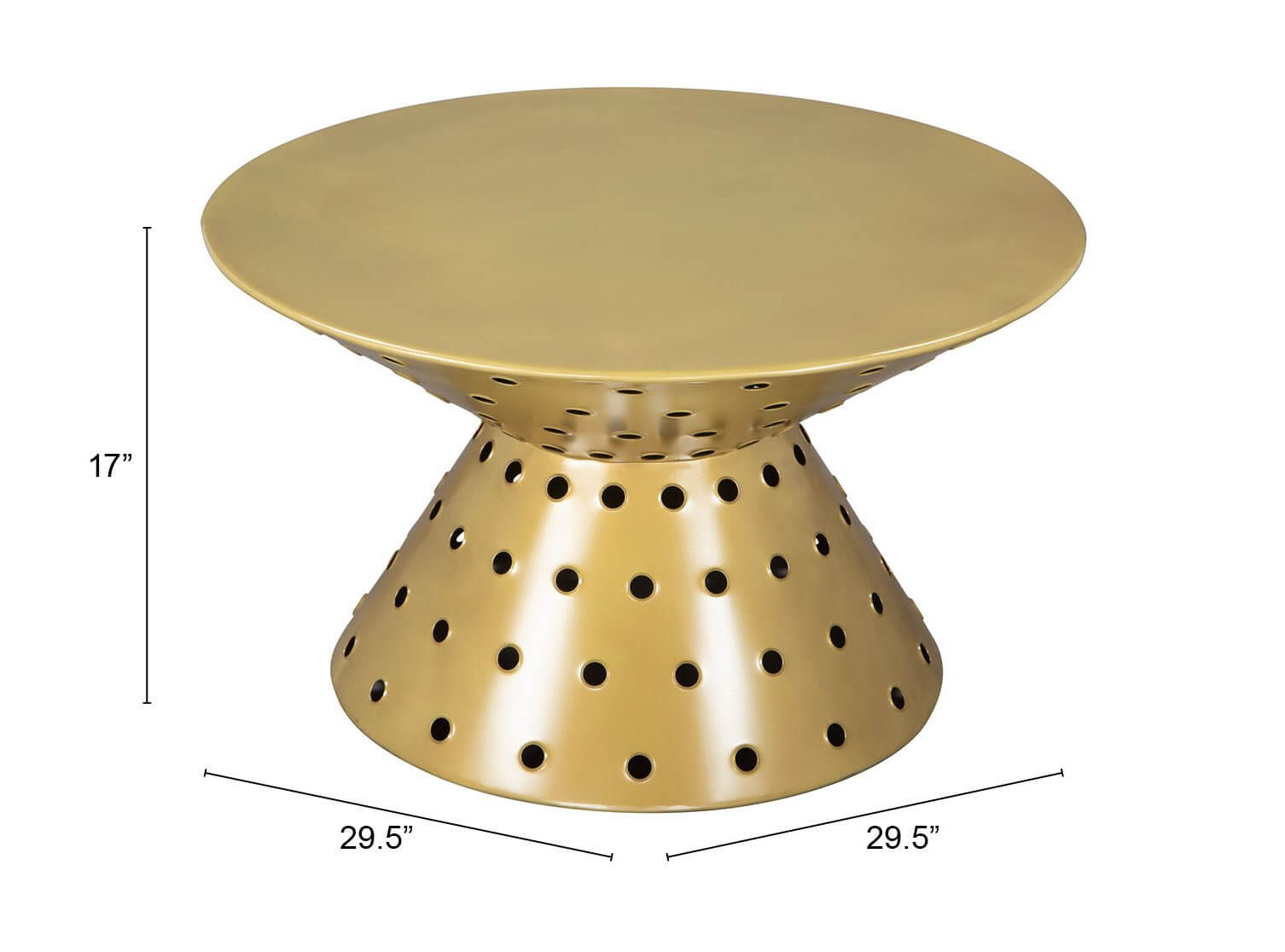 Electron Retro Funky Coffee Table in Gold - Revel Sofa 