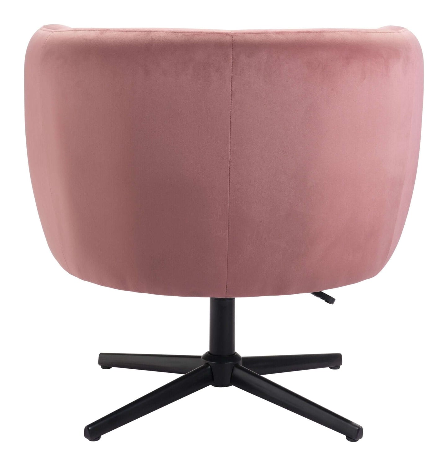 Elia Adjustable Lounge Accent Swivel Chair in Pink Velvet - Revel Sofa 