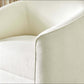 Elise MCM Barrel Swivel Lounge Chair Upholstered in Boucle or Velvet - Revel Sofa 