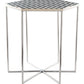 Forma Side Accent End Table Hexagon Striped Top - Revel Sofa 
