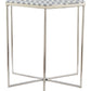 Forma Side Accent End Table Hexagon Striped Top - Revel Sofa 