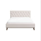 Graceville MCM Style Tufted Upholstered Platform Bed Frame - Revel Sofa 