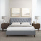 Graceville MCM Style Tufted Upholstered Platform Bed Frame - Revel Sofa 