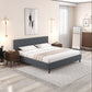 Graceville MCM Style Tufted Upholstered Platform Bed Frame - Revel Sofa 