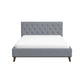 Graceville MCM Style Tufted Upholstered Platform Bed Frame - Revel Sofa 