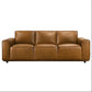 Hanky MCM Genuine Tan Leather Sofa 90” - Revel Sofa 