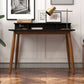 Hayley MCM Rectangular Solid Wood Desk Black Top - Revel Sofa 