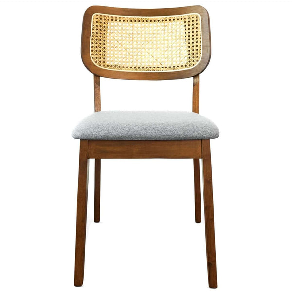 Hazel MCM Style Wood Upholstered Dining Chair (Set of 2) - Revel Sofa 