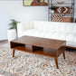 Hazel MCM Style Walnut Wood Coffee Table - Revel Sofa 