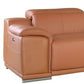 Italian Leather Power-Reclining Corner Sectional With Console with Various Size and Color Options