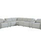 Italian Leather Power-Reclining Corner Sectional With Console with Various Size and Color Options - Revel Sofa 