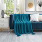 Knitted Acrylic Throw Blanket In Variety of Solid Colors - Revel Sofa 