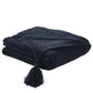 Knitted Acrylic Throw Blanket In Variety of Solid Colors - Revel Sofa 