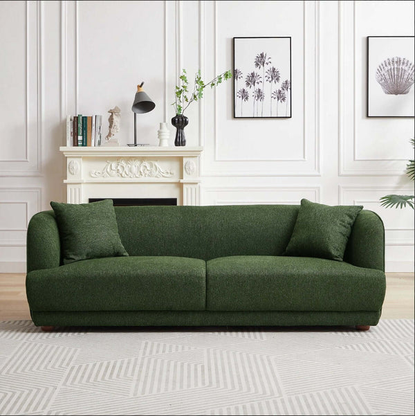 Sofá moderno de tela de lino 'Larisa' - Confort extremo 