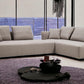 Gray Polyester Fabric Modular 2pc. Sectional Sofa And Chaise - Revel Sofa 