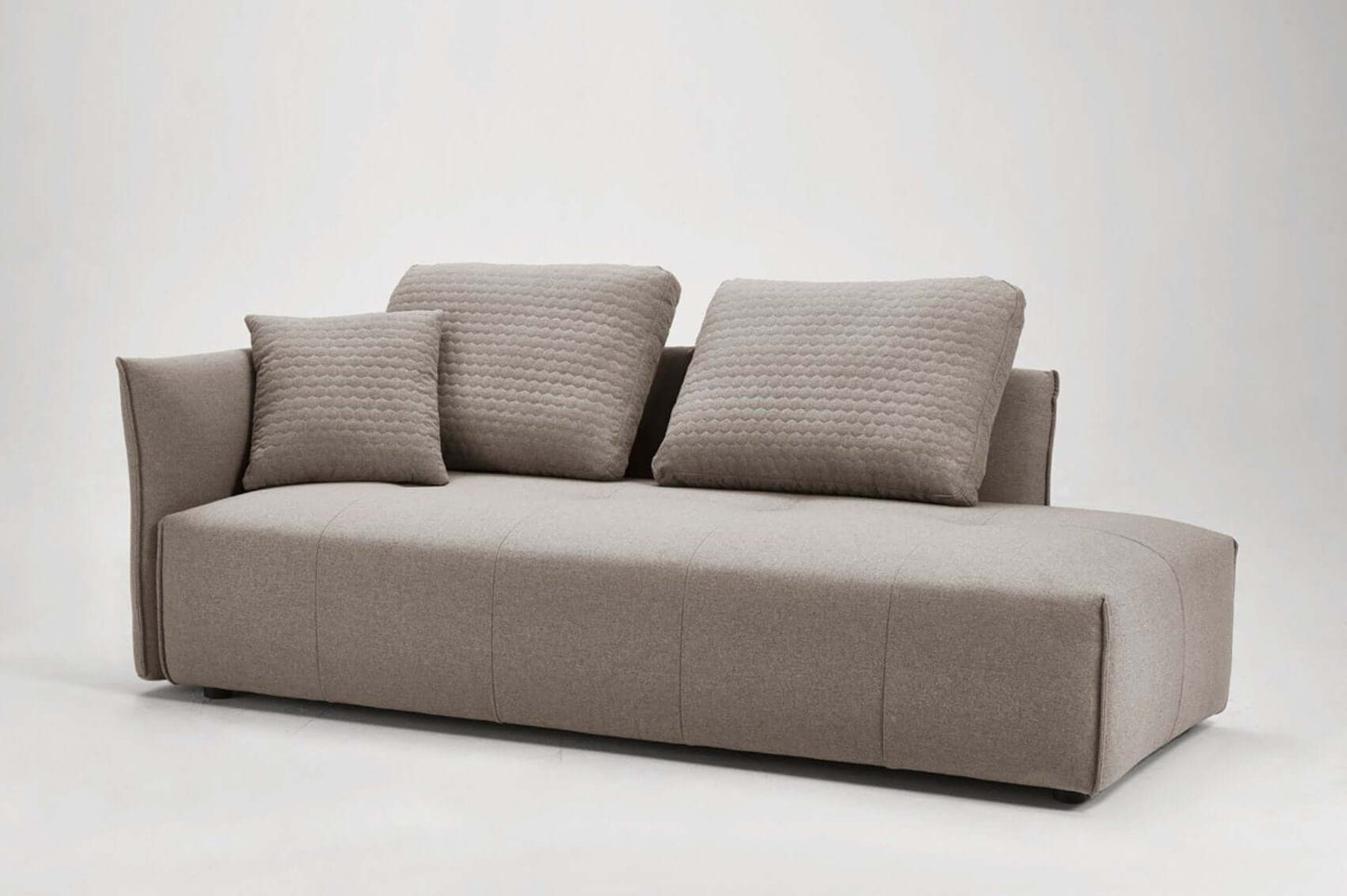 Gray Polyester Fabric Modular 2pc. Sectional Sofa And Chaise - Revel Sofa 