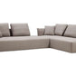 Gray Polyester Fabric Modular 2pc. Sectional Sofa And Chaise - Revel Sofa 