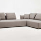 Gray Polyester Fabric Modular 2pc. Sectional Sofa And Chaise - Revel Sofa 
