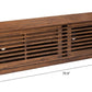 Linea Solid Wood Slatted TV Stand Entertainment Console, Walnut Finish 71" - Revel Sofa 