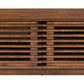 Linea Solid Wood Slatted TV Stand Entertainment Console, Walnut Finish 71" - Revel Sofa 