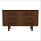 Logan MCM Style Solid Wood Dresser 6 Drawers (55") - Revel Sofa 