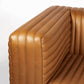 Luxury Genuine Cognac Leather Wrapped Three Seater Sofa 87” - Revel Sofa 