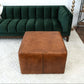 Mallory MCM Square Genuine Leather Upholstered Ottoman - Revel Sofa 