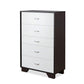 Manufactured Wood Five Dresser Drawer Chest - 2 Colors Available - Revel Sofa 