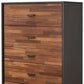 Manufactured Wood Five Dresser Drawer Chest - 2 Colors Available - Revel Sofa 