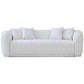 Markus Modern Channel Tufted Boucle Sofa Couch in White - Revel Sofa 