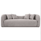Mason Modern Minimalist Curvy Low Back Boucle Sofa Couch (94") - Revel Sofa 