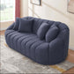 Maximilian Japandi Style Channel Tufted Boucle Sofa 86” - Revel Sofa 