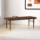 Mia MCM Style Slated Solid Wood Bench 47” - Revel Sofa 
