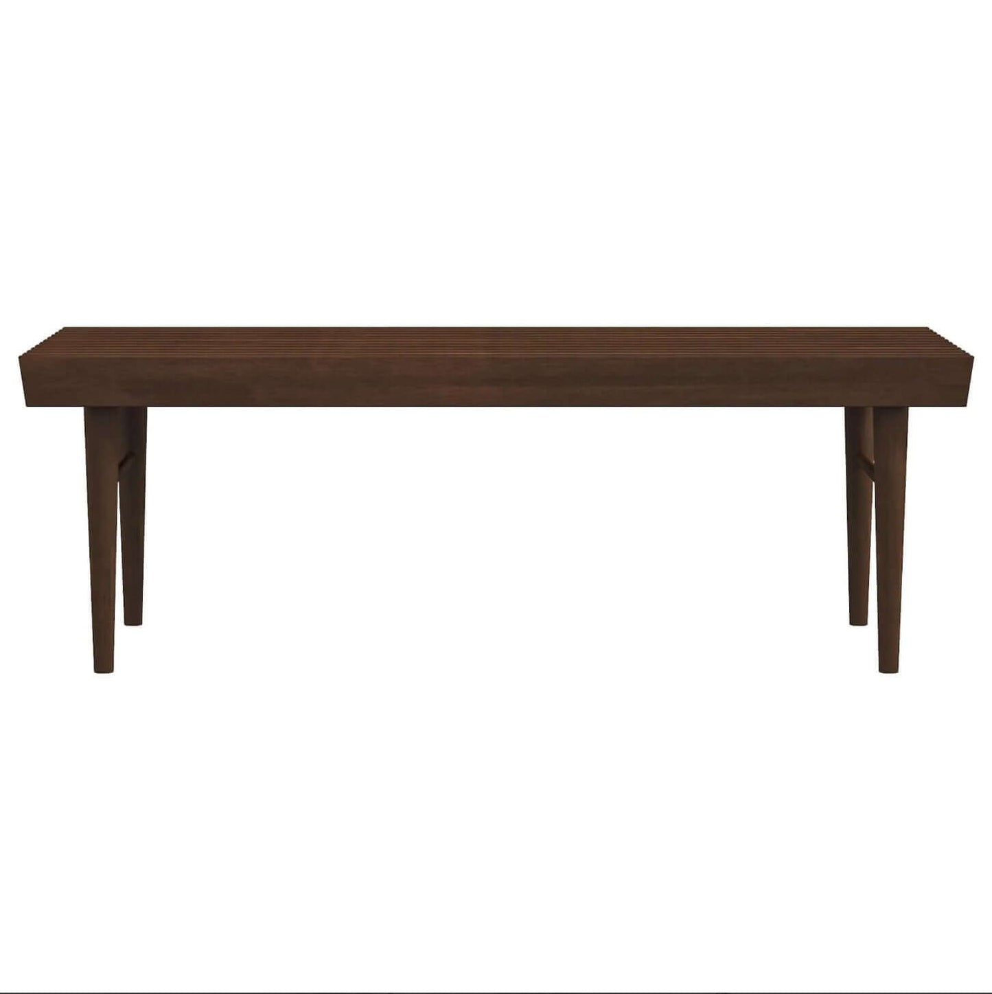 Mia MCM Style Slated Solid Wood Bench 47” - Revel Sofa 
