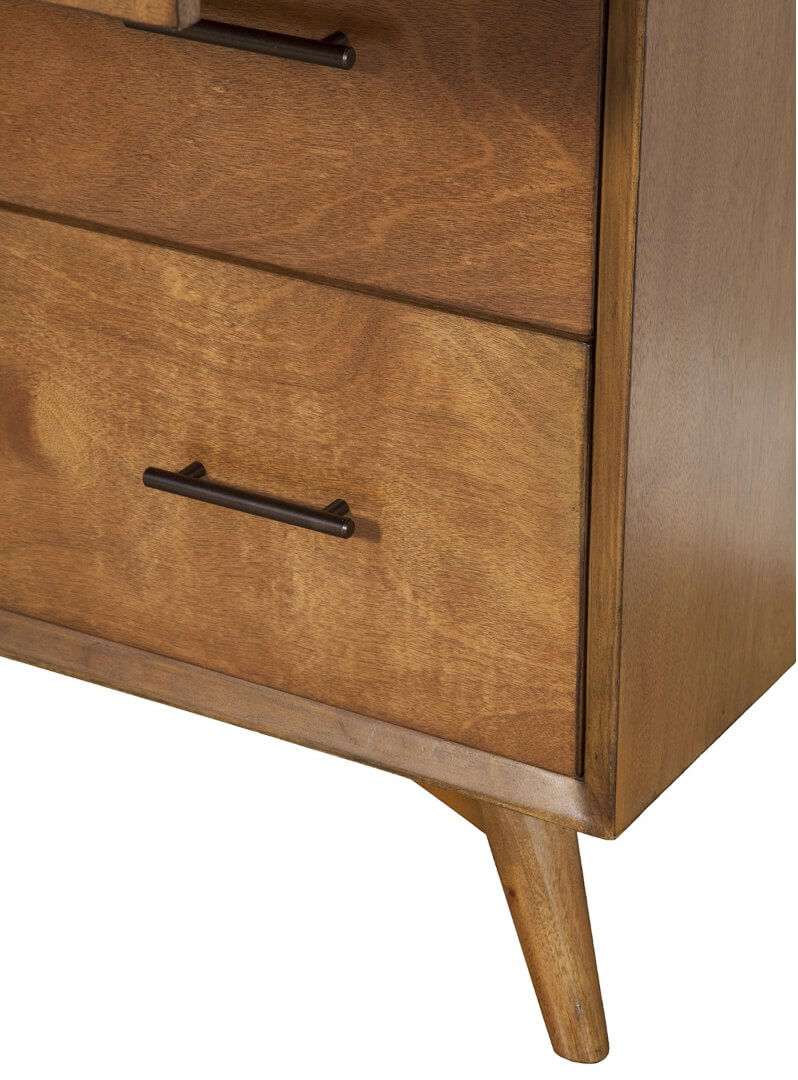 MCM Styled Solid Wood Four Drawer Chest, Cedar 38" - Revel Sofa 