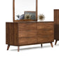 Midcentury Modern Solid Wood Six-Drawer Double Dresser 51" - Revel Sofa 