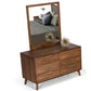 Midcentury Modern Solid Wood Six-Drawer Double Dresser 51" - Revel Sofa 
