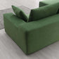 Modern Minimalist Modular Chaise Sectional Sofa Couch, White or Green 109" - Revel Sofa 