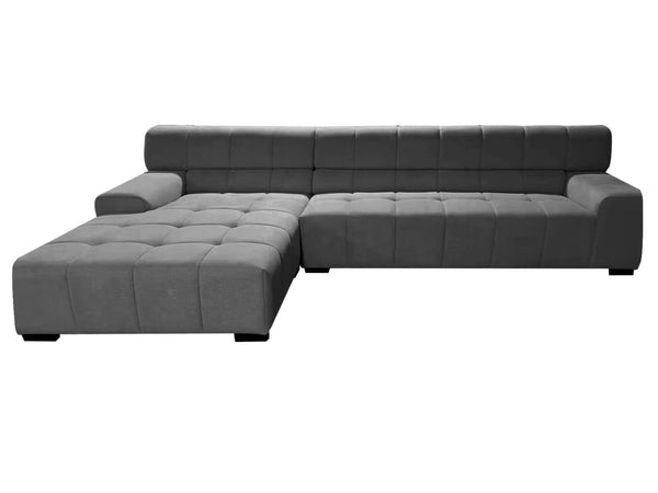 Modern Tufted Left Facing Chaise Sectional Sofa 126 - Revel Sofa 