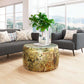 Metallic Round Coffee Center Table, Multicolor 31" - Revel Sofa 