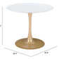 Opus Round Top Dining Table in Variety of Colors - Revel Sofa 