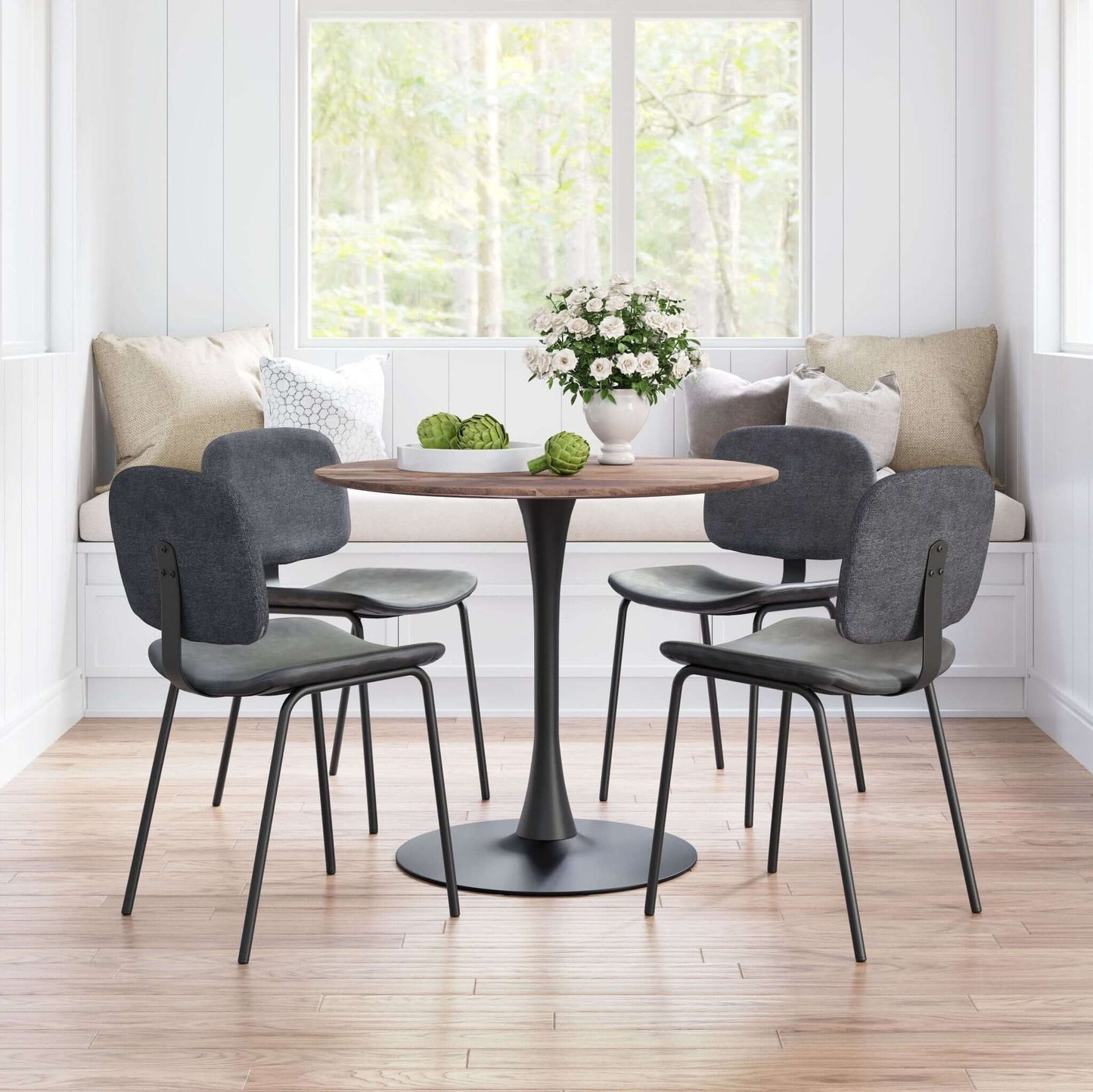 Opus Round Top Dining Table in Variety of Colors - Revel Sofa 