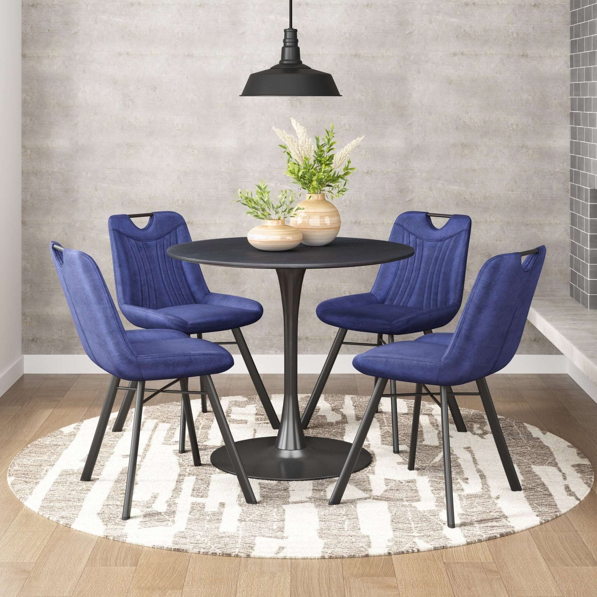 Opus Round Top Dining Table in Variety of Colors - Revel Sofa 